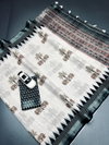 MG 624 Plain Linen Printed Daily Wear Sarees Wholesalers In Surat